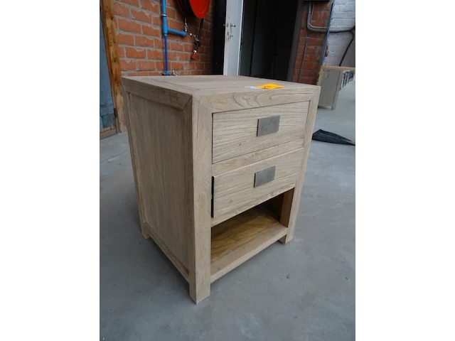 Houten nachtkastje pr living - afbeelding 2 van  3