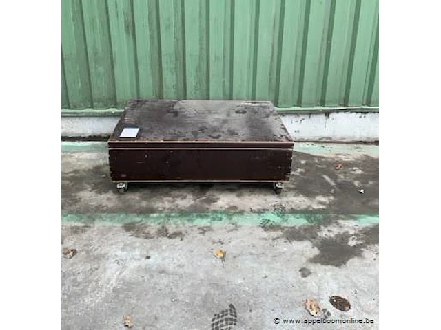 Houten opbergbox afm plm 124 x 85 x 42 cm - afbeelding 1 van  3