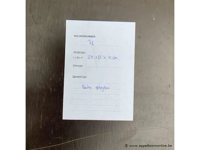 Houten opbergbox afm plm 124 x 85 x 42 cm - afbeelding 3 van  3