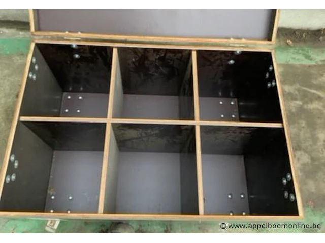 Houten opbergbox afm plm 96 x 65 x 61 cm - afbeelding 2 van  3