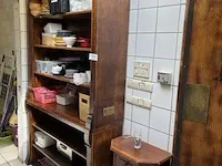 Houten opbergkast en ladekastje - afbeelding 1 van  7