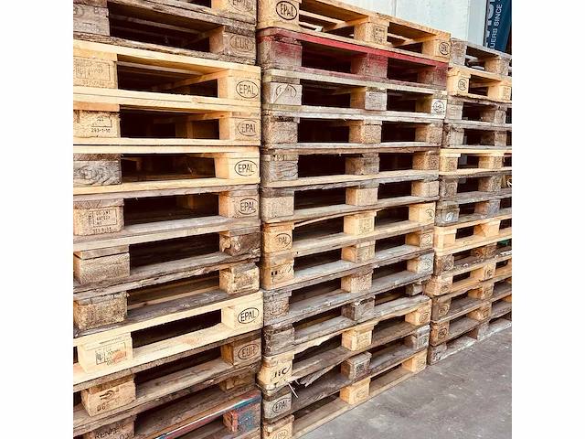 Houten palletten (100x) - afbeelding 2 van  2