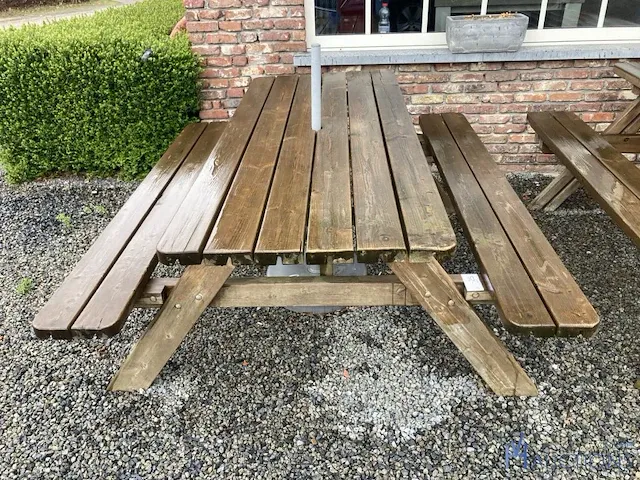 Houten picknickbank - afbeelding 2 van  3