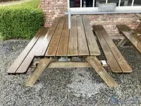 Houten picknickbank - afbeelding 2 van  3