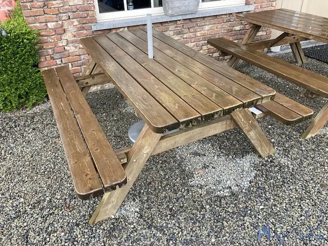 Houten picknickbank - afbeelding 3 van  3