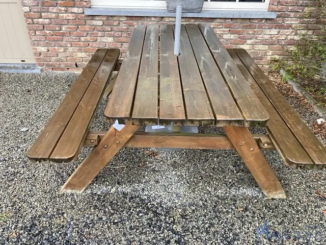 Houten picknickbank - afbeelding 2 van  3