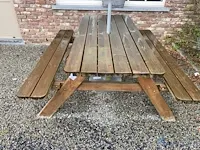 Houten picknickbank - afbeelding 2 van  3