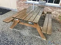 Houten picknickbank - afbeelding 3 van  3