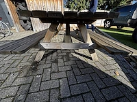 Houten picknicktafel - afbeelding 2 van  2
