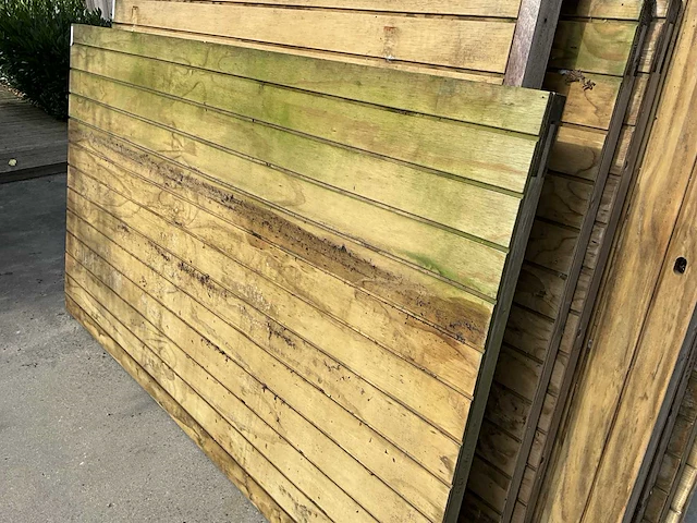 Houten poort 129x222 - afbeelding 2 van  3