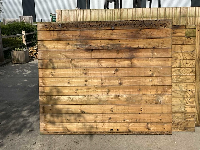 Houten poort 150x176 - afbeelding 2 van  8