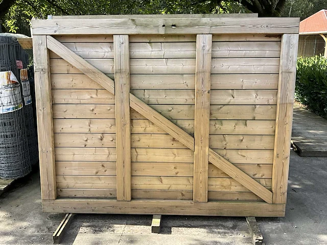 Houten poort 211x165 - afbeelding 2 van  8
