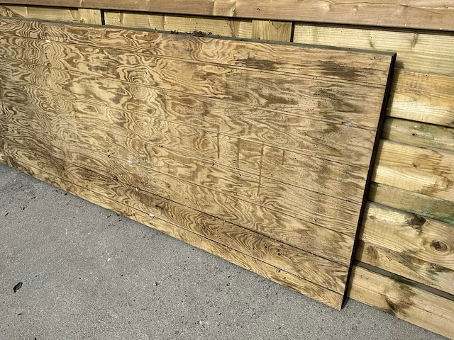 Houten poort 73x185 - afbeelding 2 van  4