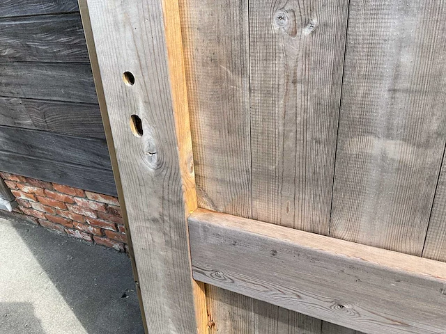 Houten poort 89x214 - afbeelding 4 van  4
