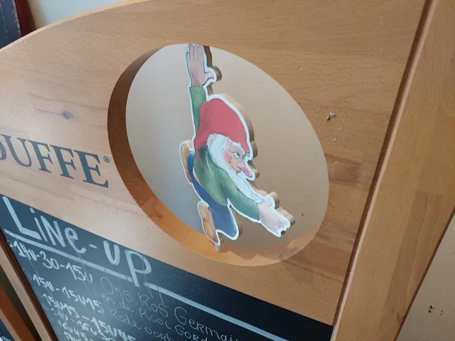 Houten reclame paneel la chouffe - afbeelding 2 van  4