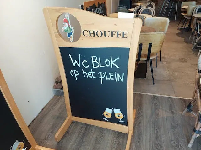 Houten reclame paneel la chouffe - afbeelding 4 van  4