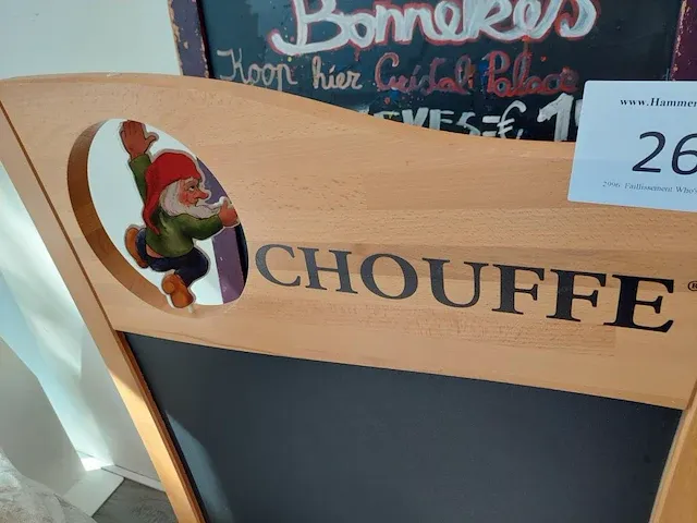 Houten reclame paneel la chouffe - afbeelding 2 van  4