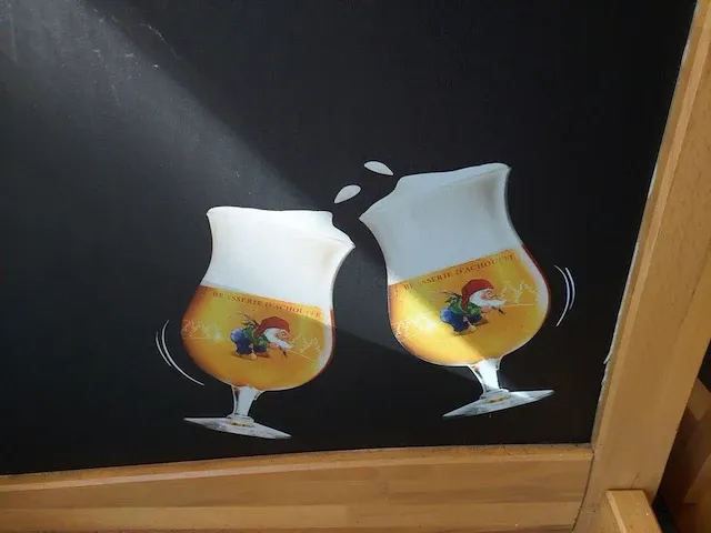 Houten reclame paneel la chouffe - afbeelding 3 van  4