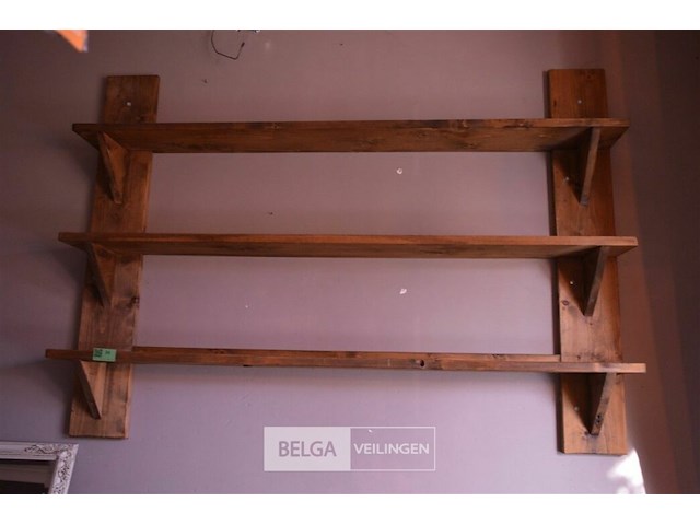 Houten rek 1,80 op 1,30 - afbeelding 1 van  3