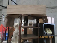 Houten rek + inhoud 15 stuks - afbeelding 1 van  5