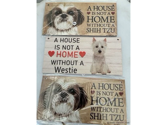 Houten retrolook bord - afbeelding 1 van  1