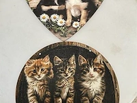 Houten retrolook bord - afbeelding 1 van  1