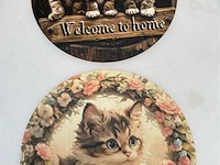 Houten retrolook bord - afbeelding 1 van  1