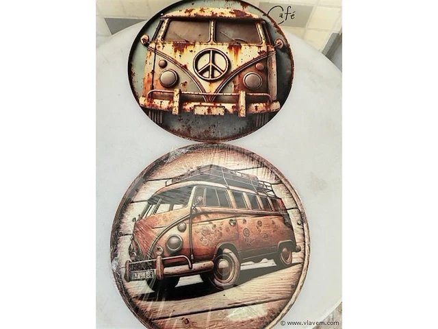 Houten retrolook bord - afbeelding 1 van  1