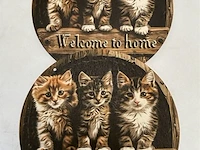 Houten retrolook bord - afbeelding 1 van  1