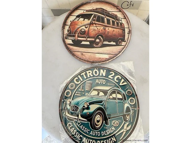 Houten retrolook bord - afbeelding 1 van  1