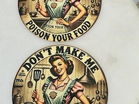 Houten retrolook bord - afbeelding 1 van  1