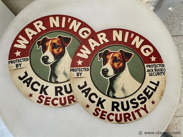 Houten retrolook sierbord rond - afbeelding 1 van  1