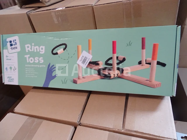 Houten ring toss set - 6 jaar oud - 50x50x10 cm bs toys - afbeelding 1 van  3