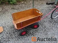 Houten roltafel (4 wielen) - afbeelding 2 van  10