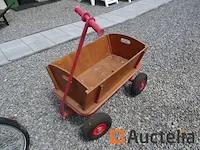 Houten roltafel (4 wielen) - afbeelding 1 van  10