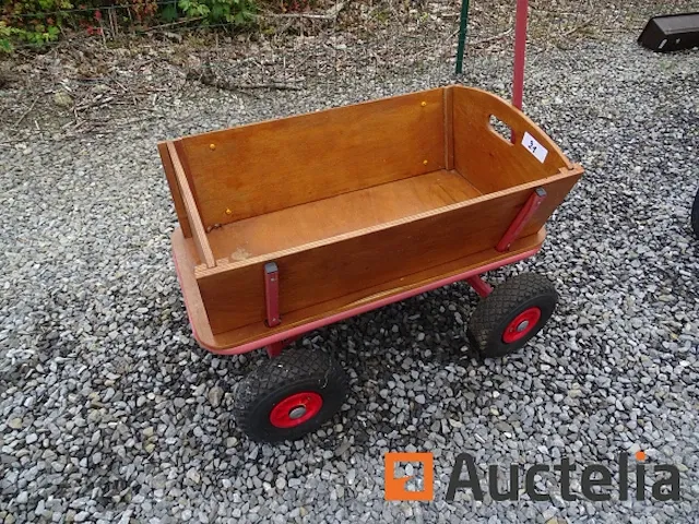 Houten roltafel (4 wielen) - afbeelding 5 van  10