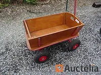 Houten roltafel (4 wielen) - afbeelding 5 van  10