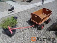 Houten roltafel (4 wielen) - afbeelding 6 van  10