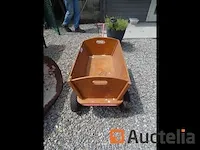 Houten roltafel (4 wielen) - afbeelding 9 van  10