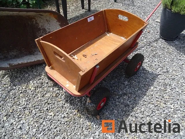 Houten roltafel (4 wielen) - afbeelding 10 van  10