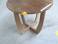 Houten ronde tafel - afbeelding 1 van  2