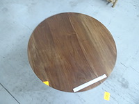Houten ronde tafel - afbeelding 2 van  2