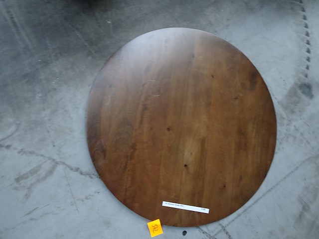 Houten ronde tafel - afbeelding 1 van  1