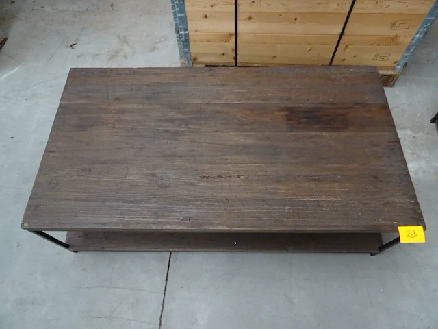 Houten salontafel - afbeelding 3 van  4