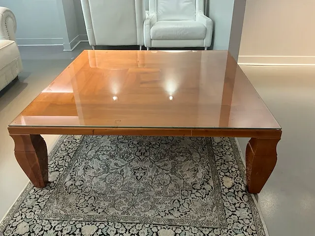 Houten salontafel - afbeelding 1 van  4