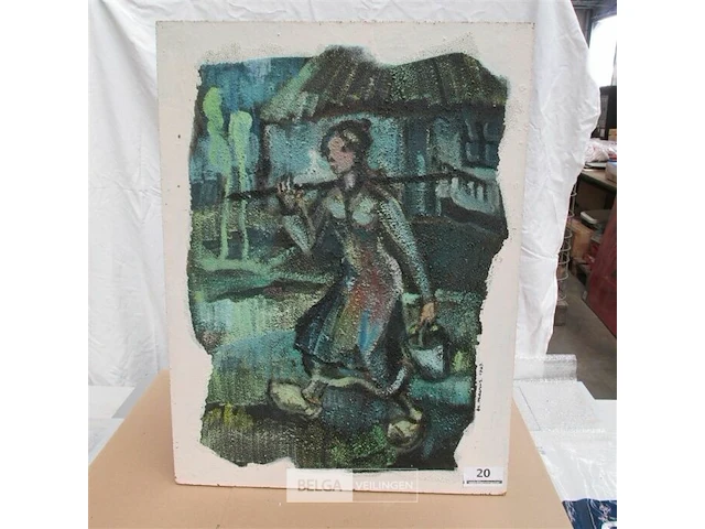 Houten schilderij br macrin 1963 - afbeelding 1 van  3