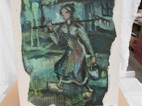 Houten schilderij br macrin 1963 - afbeelding 2 van  3