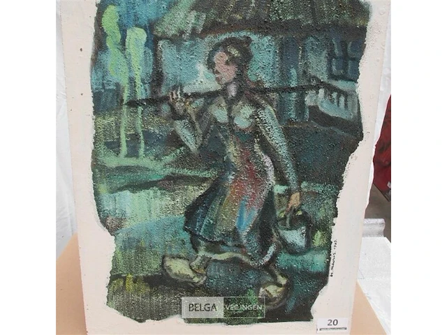 Houten schilderij br macrin 1963 - afbeelding 3 van  3