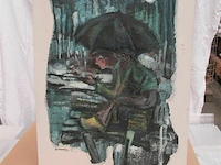 Houten schilderij br macrin 1963 - afbeelding 1 van  4