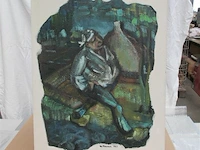 Houten schilderij br macrin 1963 - afbeelding 1 van  4